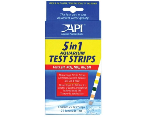 API 5 in 1 Aquarium Test Strips